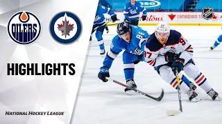 Oilers @ Jets 1/24/21 | NHL Highlights