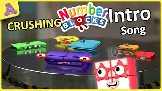 Numberblocks Intro Song! Getting CRUSHED!?! Soft body+ Squishy Fanmade