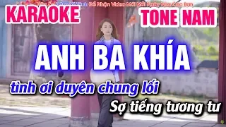 Karaoke Anh Ba Khía Tone Nam Nhạc Sống (Cha Cha Cha) | Mai Thảo Organ