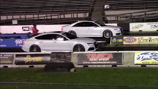 Audi RS7 vs S8 1/4 Mile Drag Races