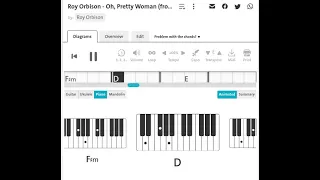 Roy Orbison : Oh, Pretty Woman | Piano Chord