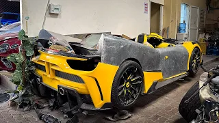 Exploring the Abandoned, Chopped Up Exotic Cars of Dubai