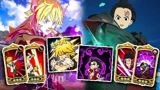 TRUE DEMON KING COMBO?! TROLL LR LOSTAVYNE MELIODAS + HOLY RELIC CS ZELDRIS!! [7DS: Grand Cross]