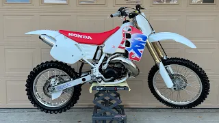 Honda 1993 CR500 Cold Start