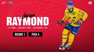Thoughts on the Detroit Red Wings picking Lucas Raymond 4th overall in 2020 NHL Draft