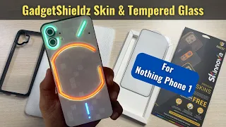 Nothing Phone 1 - Skin and Tempered Glass by GadgetShieldz Application & Review