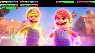 The Super Mario Bros. Movie (2023) Final Battle with healthbars 3/4
