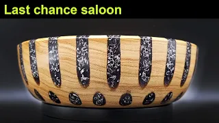 Woodturning a bowl and happily giving it away