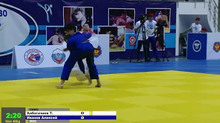 60 kg Албогачиев Т Иванов А 28 03 2016 Т1 ПЕРВЕНСТВО РОССИИ ДО 23, НАЛЬЧИК 2016