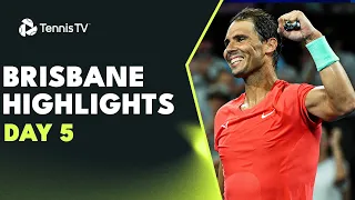 Nadal Faces Kubler; Dimitrov & Hijikata Also Feature | Brisbane 2024 Day 5 Highlights