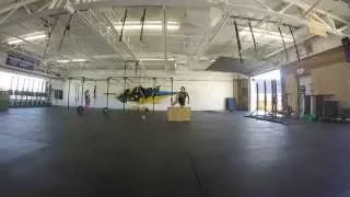 10 min AMRAP step down box jumps