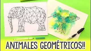 ¿Cómo hacer ANIMALES GEOMÉTRICOS? ✄ Barbs Arenas Art!