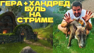 ГЕРА И ХАНДРЕД - СТРИМ С БУЛЬТЕРЬЕРОМ и НЕМНОГО WARCRAFT 3 !озвучки