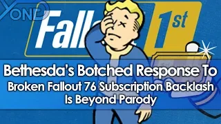 Bethesda's Botched Response To Broken Fallout 76 Subscription Backlash Is Beyond Parody