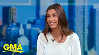 Hailey Bieber talks Justin Bieber's health and her new skin care line l GMA