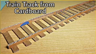 How to make Train Track from Cardboard ll Cardboard Track