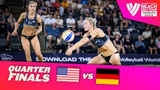 Nuss/Kloth vs. Ludwig/Lippmann - Quarter Finals Highlights Hamburg 2023 #BeachProTour