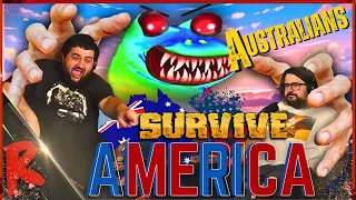 Can 10 Idiot Australians Survive America? - @martincitopants | RENEGADES REACT
