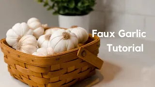 How to make faux garlic #fakefood #fauxfoods