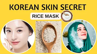 HOMEMADE RICE FACE MASK FOR BRIGHT SKIN - Magic Drink to Remove Dark Circles & Acne Scars