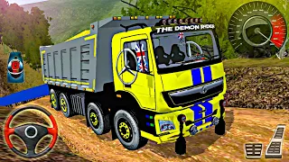 Bharat Benz 12 Wheeler Tipper Truck Driving | Offroad Indian Truck Driving Simulator | Bussid Mods