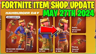 HAMBURGER DAY COSMETICS??? Fortnite Item Shop [May 27th, 2024] (Fortnite Battle Royale)