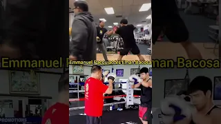 Jimuel Pacquiao Vs Eman Bacosa | Siblings Boxing Training Comparison
