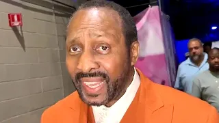 Tommy Hitman Hearns reacts to Terence Crawford victory over Spence Jr