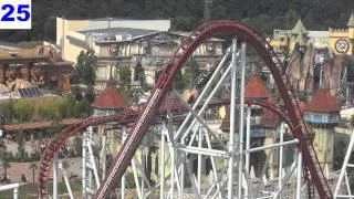 Magicland Parco Giochi dei Divertimenti Rainbow a Valmontone Roma - Video HD