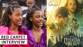 Peter Pan and Wendy Premiere - Kelsey Yates, Skyler Yates on acting with your twin & Jude Law on set