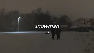 sia - snowman (slowed + reverb) [with lyrics]