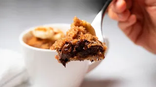 1 Minute Chocolate Banana Mug Cake in Microwave | Soft and Moist Banana Cake