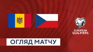 Moldova — Czech Republic. Qualification round. Euro-2024. Highlights 27.03.2023. Football