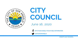 San Angelo City Council 6-16-20