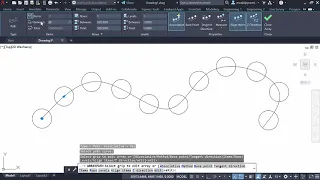 Copy an object along a path curve | ARRAYPATH | AutoCAD Tips in 60 Seconds
