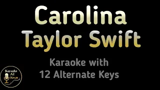 Carolina Karaoke - Taylor Swift Instrumental Lower Higher Male Original Key