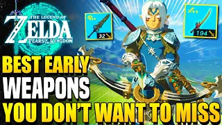 Best Early WEAPONS & UPGRADES You Don't Want To Miss in Tears of the Kingdom (Zelda ToTK Tips)