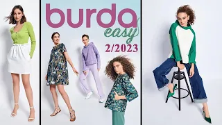 Burda easy 2/2023 technical drawing  BURDA february 2023