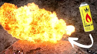 Butane Gas Explosion | Firecracker Explosion