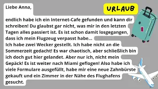 LESEN: читаем базовые тексты на немецком, тема: Pech im Urlaub😎