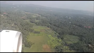 Flight landing at Calicut Airport