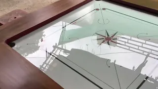 Glass carrom board