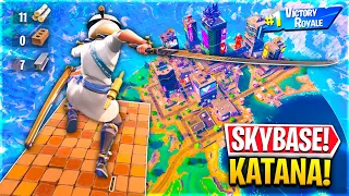 ZROBILIŚMY SKYBASE Z KATANĄ! 😯 w Fortnite