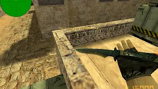 как спрятать бомбу на карте Dust2 на точке А в  CS 1.6 !