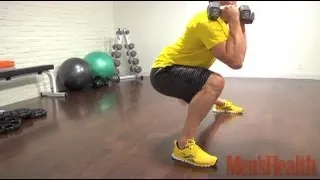 How to Do the Alternating Side Lunge with Press - Men's Health