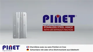 New range of stainless steel friction hinges