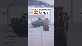 Tank in Different Languages