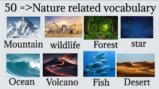 Nature Related Vocabulary || Vocabulary In English || Listen And Practice English #vocabulary