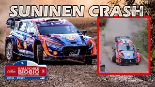 Rally Chile 2023 : Teemu Suninen CRASH - Out of Rally & Loses the podium