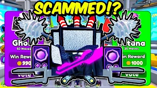 i Got SCAMMED in Toilet Tower Defense! #roblox